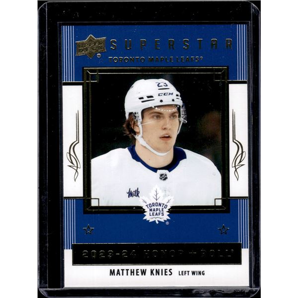 Matthew Knies Superstar Honor Roll RC 2023-24 Upper Deck #HR67