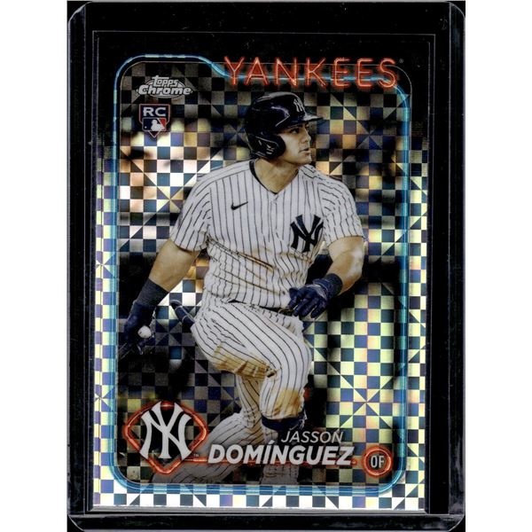 Jasson Dominguez Xfractor RC 2024 Topps Chrome #89
