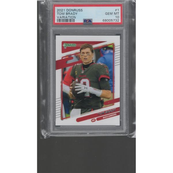Tom Brady Variation 2021 Donruss #1 PSA 10