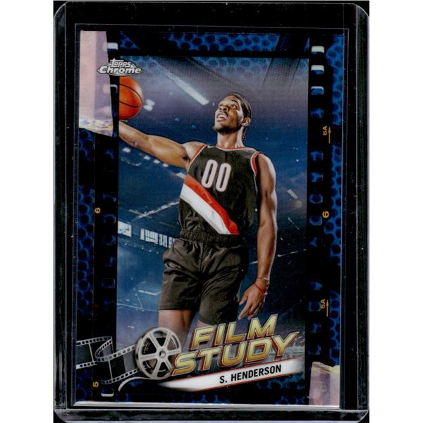 Scoot Henderson Blue Basketball Refractor Film Study RC #FS-15