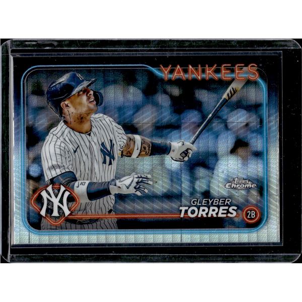 Gleyber Torres Prism Refractor 2024 Topps Chrome #280