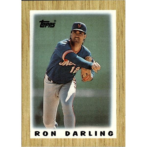 Ron Darling 1987 Topps Mini League Leaders