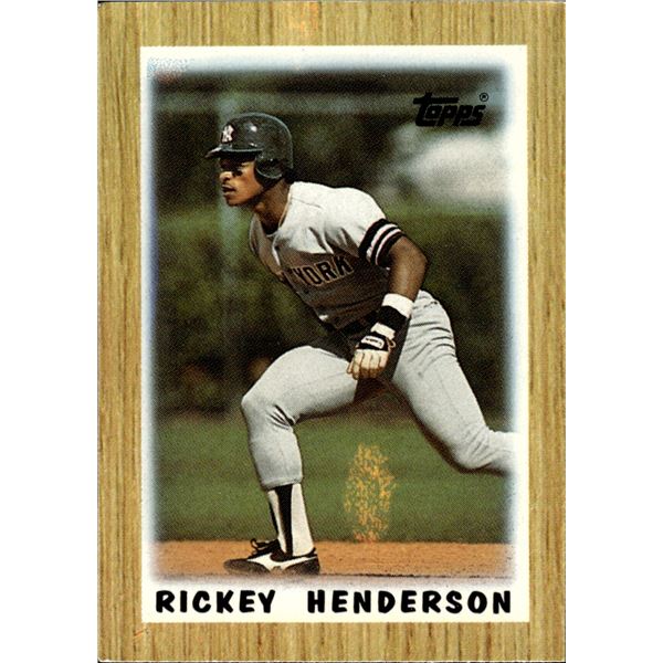 Rickey Handerson 1987 Topps Mini League Leaders