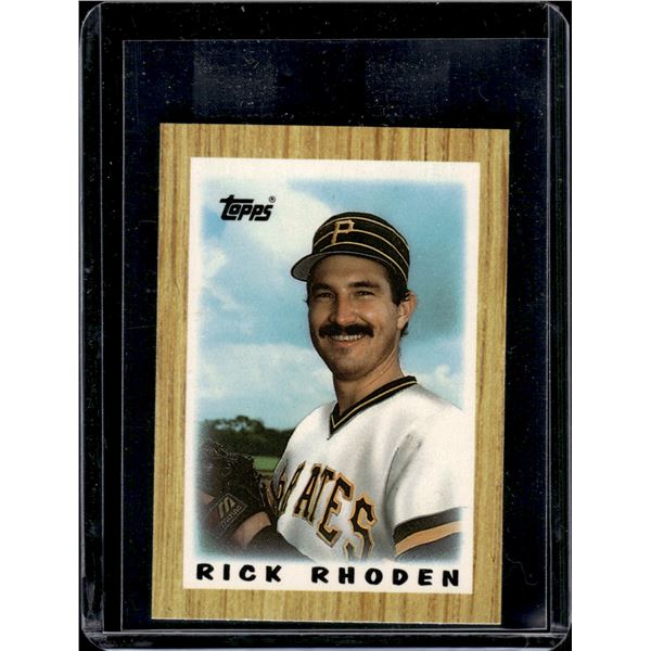 Rick Rhoden 1987 Topps Mini League Leaders