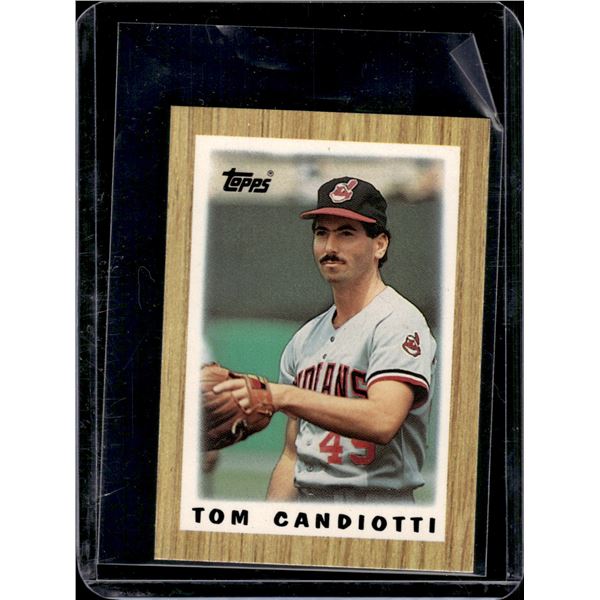 Tom Candiotti 1987 Topps Mini League Leaders