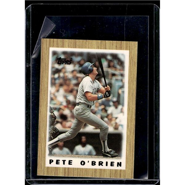 Pete O'Brien 1987 Topps Mini League Leaders