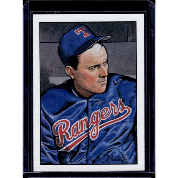 Nolan Ryan 1990 Bowman Artist Painting Card Texas Rangers Hall of Fame