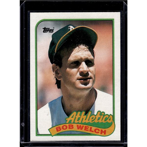 Bob Welch 1989 Topps Vintage Card Athletics
