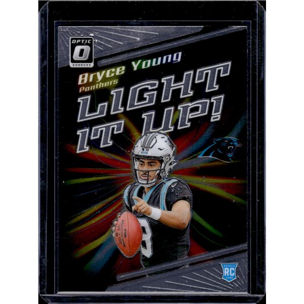 Bryce Young RC Light It Up Donruss Optic