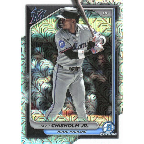 Jazz Chisholm, Jr. 2024 Bowman Mega Box Mojo Chrome. New York Yankees.
