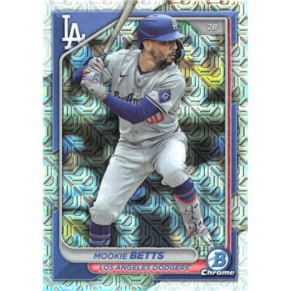 Mookie Betts Mojo Bowman Chrome, Los Angeles Dodgers.