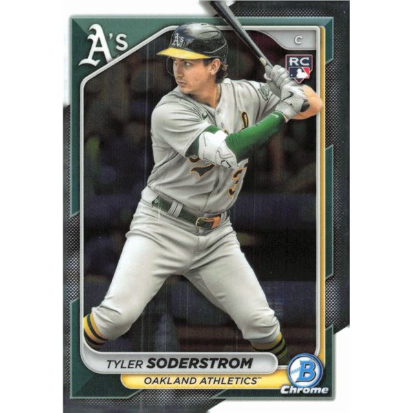 Tyler Solderstrom, rookie card, Bowman Chrome A 's.