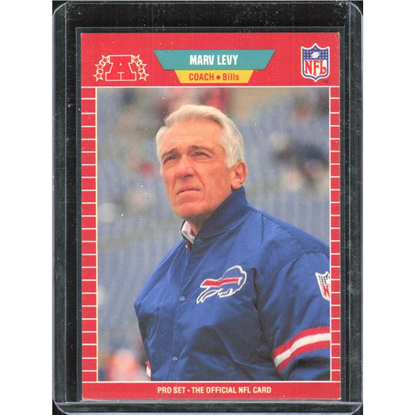 Marvelly Buffalo Bills head coach 1989 NFL card pro set.