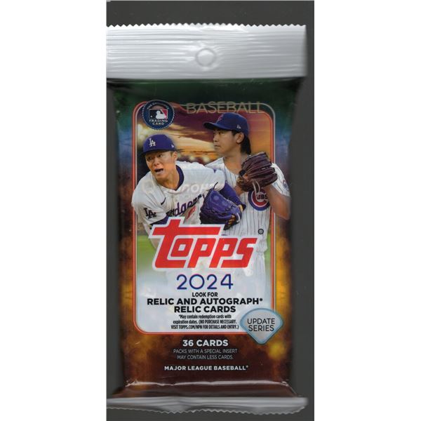 2024 Topps Update Series Baseball Hanger Value Pack