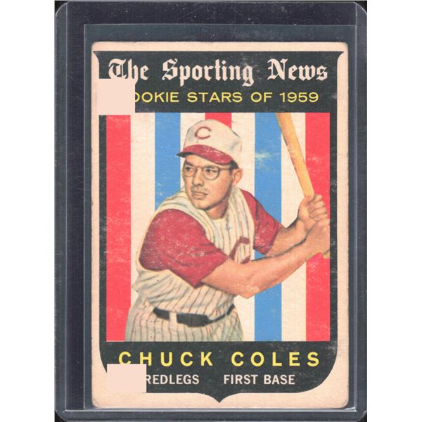 Chuck Coles Rookie Stars 1959 Topps #120