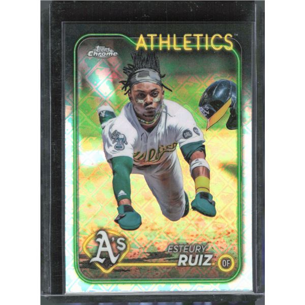 Esteury Ruiz Logofractor 2024 Topps Chrome #241