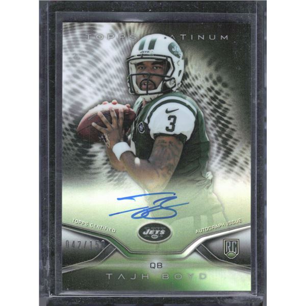 Tajh Boyd Rookie Auto /150 2014 Topps Platinum #17