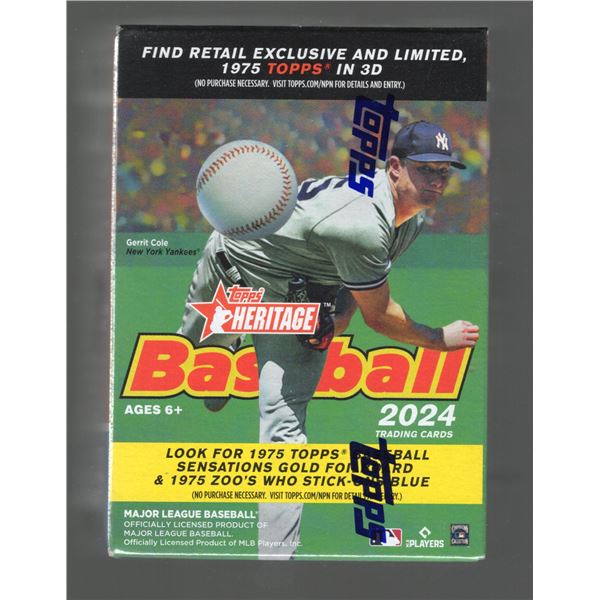 2024 Topps Heritage Baseball Blaster Box