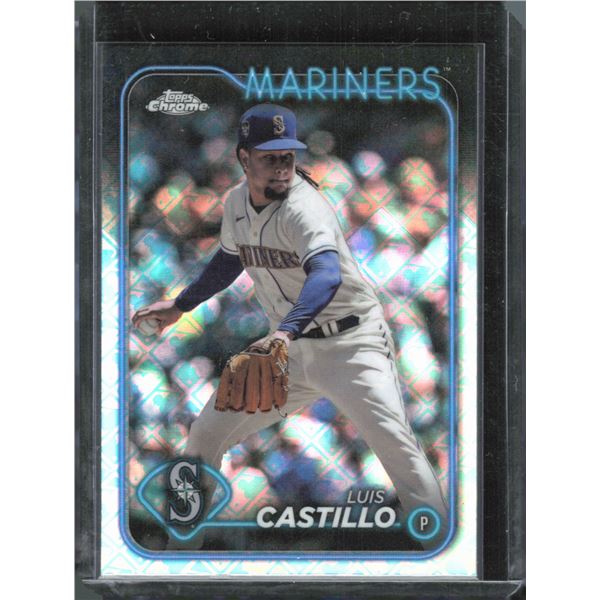 Luis Castillo Logofractor 2024 Topps Chrome #129