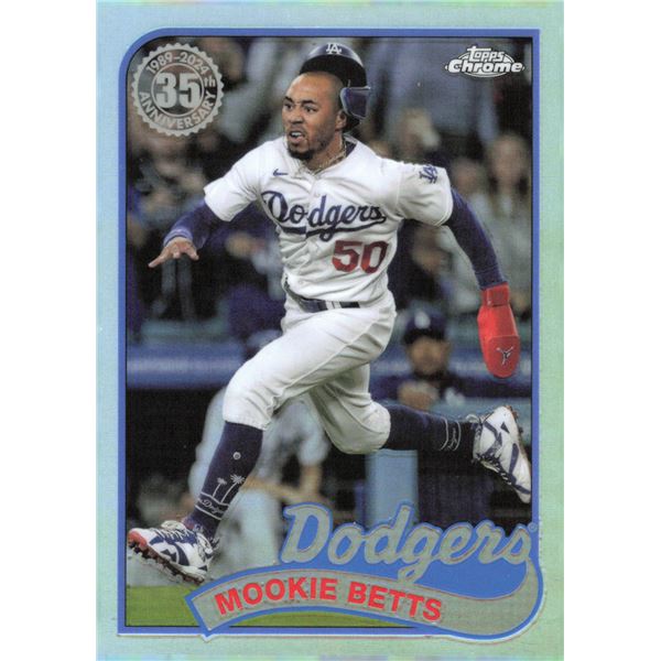 Mookie Betts 35th Anniversary Refractor 2024 Topps Chrome #89CB-4