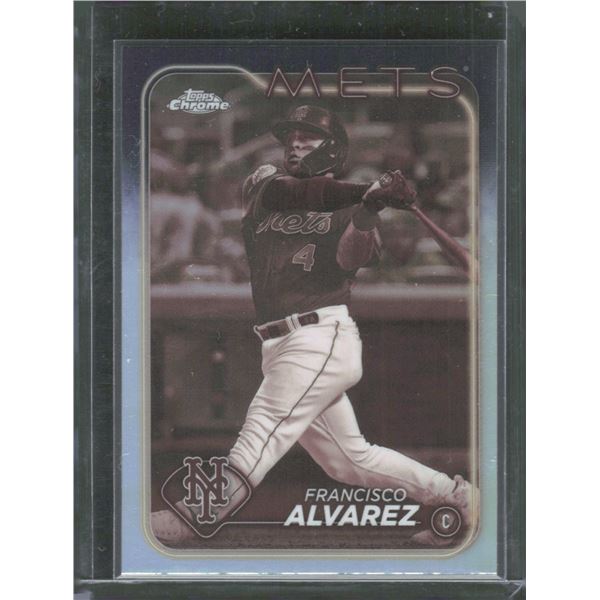 Francisco Alvarez Sepia 2024 Topps Chrome #188