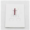 Image 1 : #43-HEATED RED RUBY & CZ GEMSTONE PENDANT
