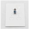 Image 1 : #25-HEATED BLUE SAPPHIRE  & CZ GEMSTONE PENDANT