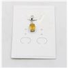Image 1 : #132-HEATED YELLOW SAPPHIRE & CZ PENDANT