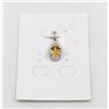 Image 1 : #58-UNHEATED CITRINE  & CZ GEMSTONE PENDANT