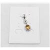 Image 1 : #66-UNHEATED CITRINE  & CZ GEMSTONE PENDANT