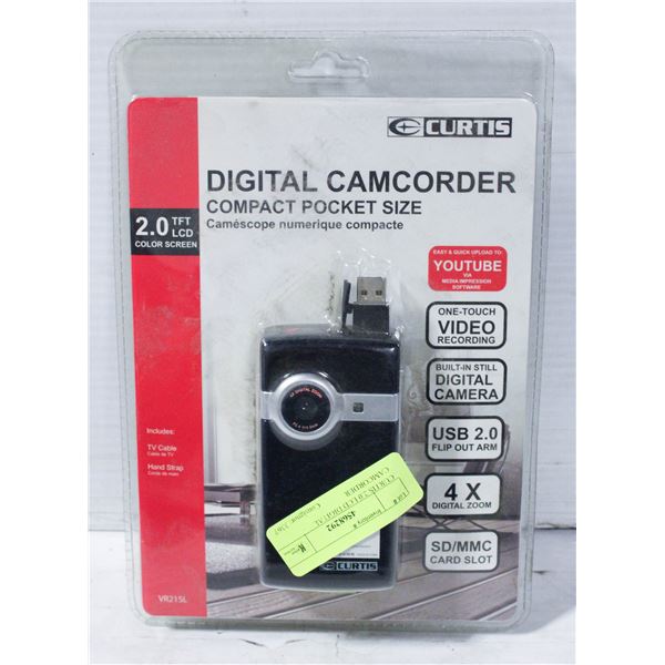 CURTIS 2.0 LCD DIGITAL CAMCORDER