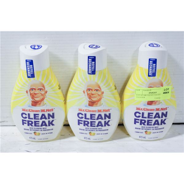 LOT OF MR.CLEAN CLEAN FREAK CLEANER