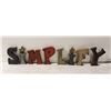 Image 1 : WOOD LETTERS "SIMPLIFY"- EACH MEASURES 6" X 1"