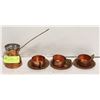 Image 1 : SOLID COPPER & BRASS ARABIC COFFEE SET 7 PIECES