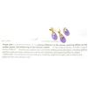 Image 1 : 20)  SET OF NATURAL PURPLE JADE AND GOLD TONE DROP
