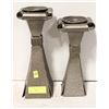 Image 1 : 2X LARGE STEEL CANDLES HOLDERS, 12” HIGH.