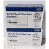 Image 1 : DUPONT TYVEK WRAP CAPS STAPLEPAC 3/8" 2 BOXES