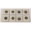 Image 2 : 8X 1942-1943 TOMBAC NICKELS