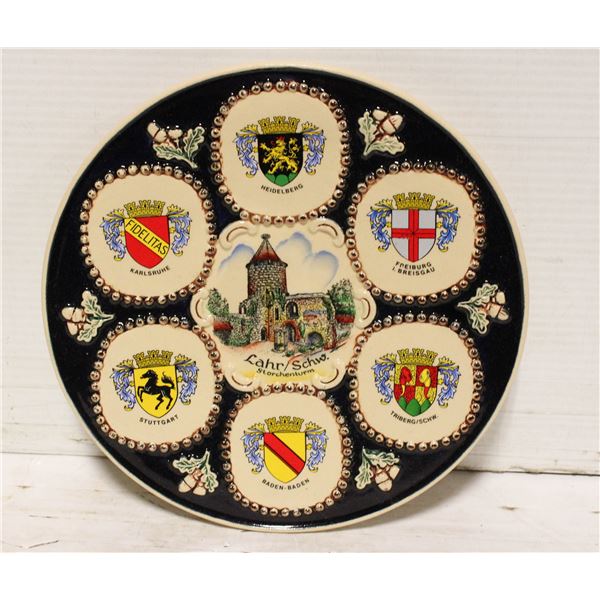 GREMAN BLUE COLOUR DECORATION PLATE
