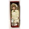 PORCELIN DOLL BLONDE CURLY HAIR - YELLOW DRESS