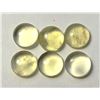 Image 1 : 10)  LOT OF 6 MATCHED ROUND AFRICAN LEMON QUARTZ,