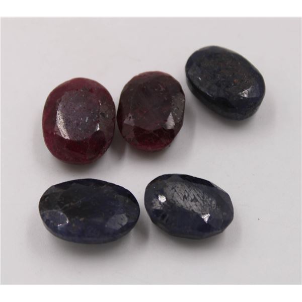 #106-BLUE SAPPHIRE & RUBY GEMSTONES 102.45 CT