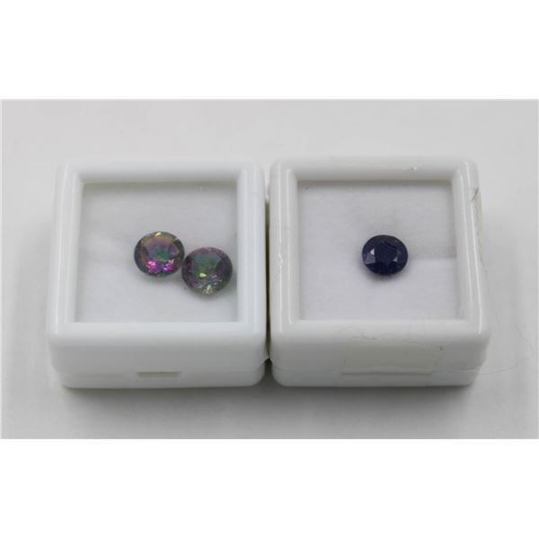 #29-HEATED SAPPHIRE 1.36CT & MYSTIC QUARTZ 2.60CT