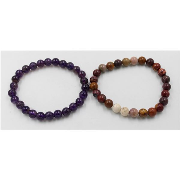 #157-NATURAL AMETHYST & PICTURE JASPER