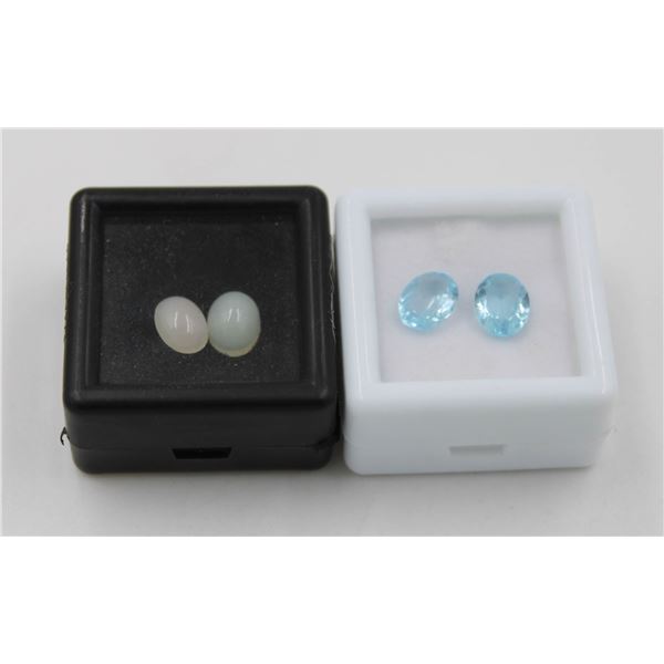 #173-UNHEATED OPAL 1.50CT & SKY BLUE TOPAZ 2.60CT
