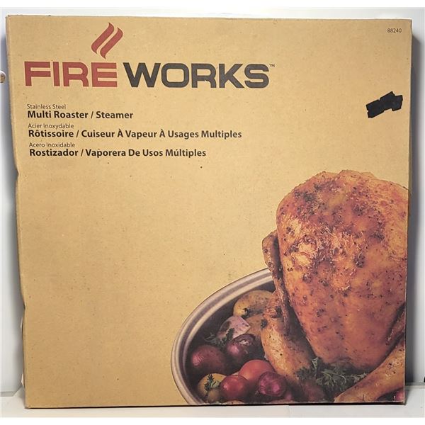 30)  NEW "FIRE WORKS" BAR-BE-QUE ACCESSORY, STAI