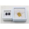 Image 1 : #170-HEATED SAPPHIRE 4.55 CT & YELLOW OPAL 4.65 CT