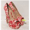 Image 1 : NEW LADIES PLATORN OPEN TOED SHOES WITH RED