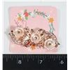 Image 1 : NEW DAINTY ROSE GOLD TONE FLOWER DESIGN FRENCH