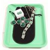 Image 1 : NEW GREEN TRAY WITH NEW JEWELRY PIECES